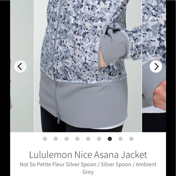Lululemon Nice Asana Jacket Sz 6 Grey Speckle RARE - Picture 16 of 16